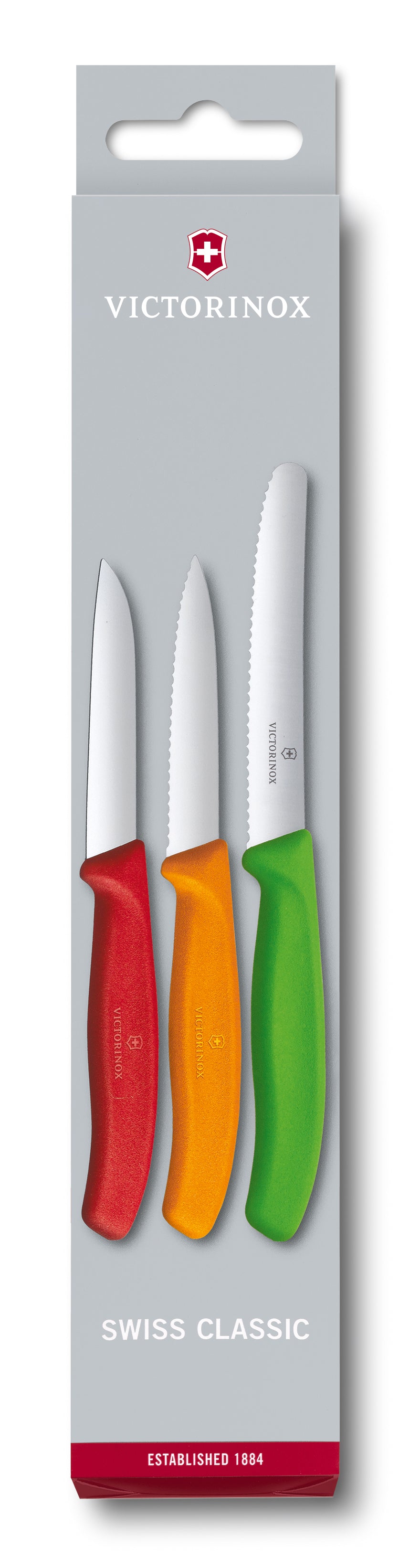 Victorinox - Kuorimaveitsisetti 3 kpl. 3 eri värissä
