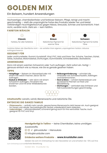 Golden Mix – Nahan puhdistusaine (150 ml)